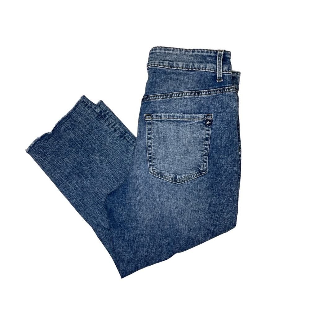 M Jeans by Maurice’s Denim Capri Cropped Raw Hem Hi-Rise Curvy 14W